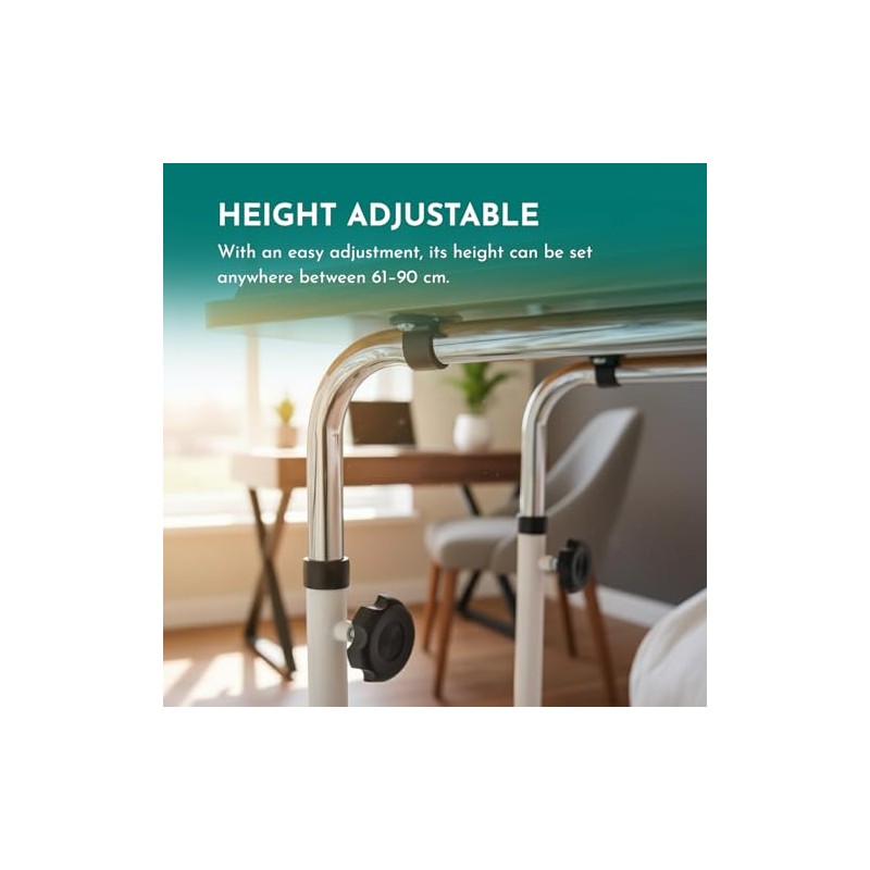 Divan Over Bed Table – Adjustable Height Tilting Overbed Table