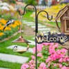 2 PCS Adjustable Double Shepherds Hook for Outdoor 47 inch