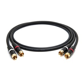 enoaudio Mogami 2534 Quad Stereo Pair (L,R) Audio Cable | Neutrik Gold RCA | HiFi 1.0 m