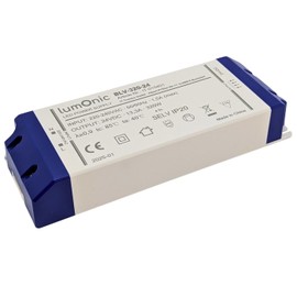 Lumonic I LED Trafo BLV-320-24 I 24V 320W I Input 220-230VAC I flimmerfrei & effizient I Überlastschutz I LED-Netzteil I für LED-Beleuchtung & LED-Str