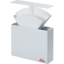 Kalita Kalita Simple & Stylish Coffee Paper Filter Case Tower 101 Filter & 102 Filter for 50 Filters per Side, Storage, White #44294 Stylish Camp Outdoor Cafe Antique Marriage Celebration Present