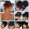 Bangs Hair Extension, Synthetic 6 Inch Short Afro Kinky Curly