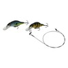 PetrisCatch Crankbait Wobbler Set of 4 + 4 Steel Leaders,