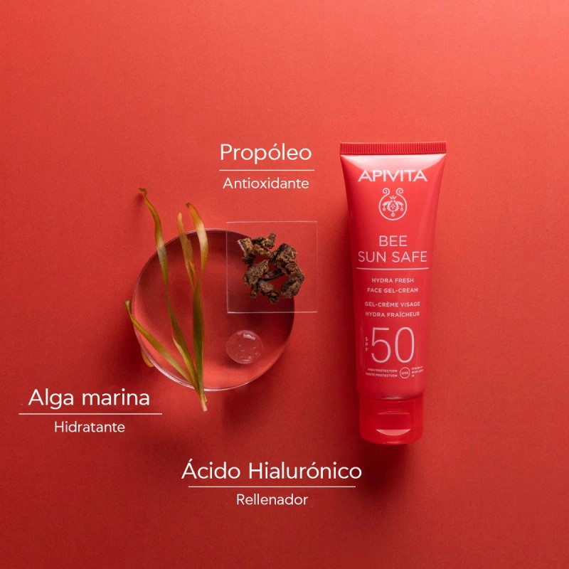 Apivita Bee Sun Safe Hydra Fresh Gel Crema Facial Spf50