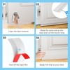 2 Pack Door Sweep, Door Draft Stopper, Self Adhesive Weather