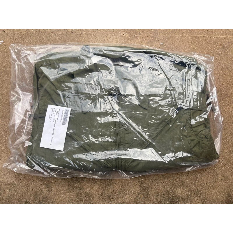 USGI Combat Vehicle Crewmen's Coveralls Fire Resistant Size Small OD