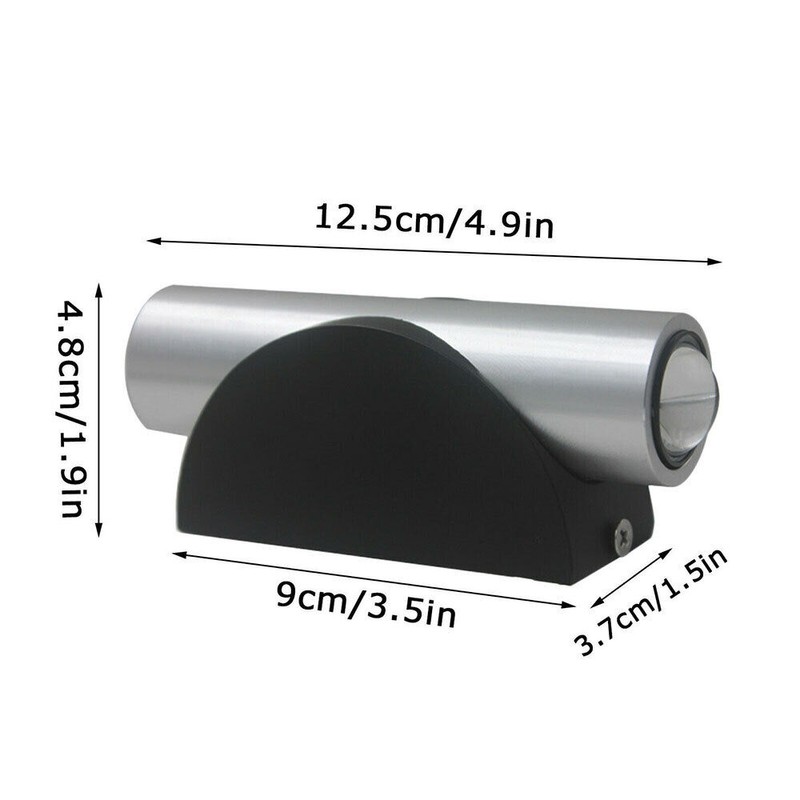 2x Double-headed LED Wall Lamp Sconce Bar Ceiling Light Blue