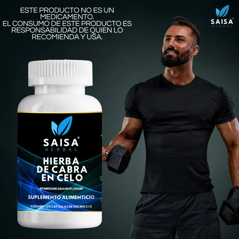 Hierba De Cabra En Celo Saisa 120 Cpsulas 60 G