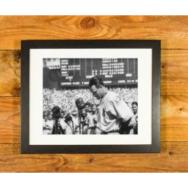 Classic Sports Pictures Lou Gehrig - N.Y. Yankees - Farewell Speech 1939 - 11 x 14 Framed Wall Hanging
