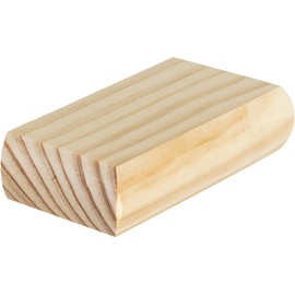 Cambridge Clear Pine Flat Newel Cap 102x50x27mm, Half Stair Newel Post Flat Cap 82mm, Recessed to Suit a 82mm x 43mm Newel (Half)