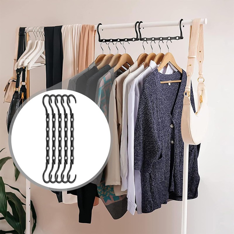 5Pcs Space Saving Hangers, Multiple Hangers in One Hangers for