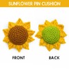 Sunflower Pin Cushion, Handmade Knitted Pincushions, Cute Pin Cushions Needle