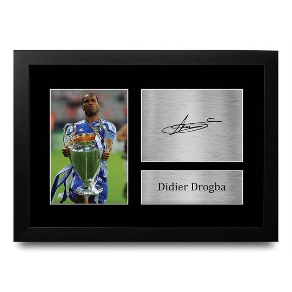 HWC Trading Didier Drogba Gifts Printed Signed Autograph Picture for