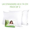 Waterproof Pillow Protectors 48x74 Anti Allergy 2 pack Zipped 100%