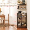 keomaisyto Coffee Cart with Storage Drawer, Coffee Bar Cabinet with