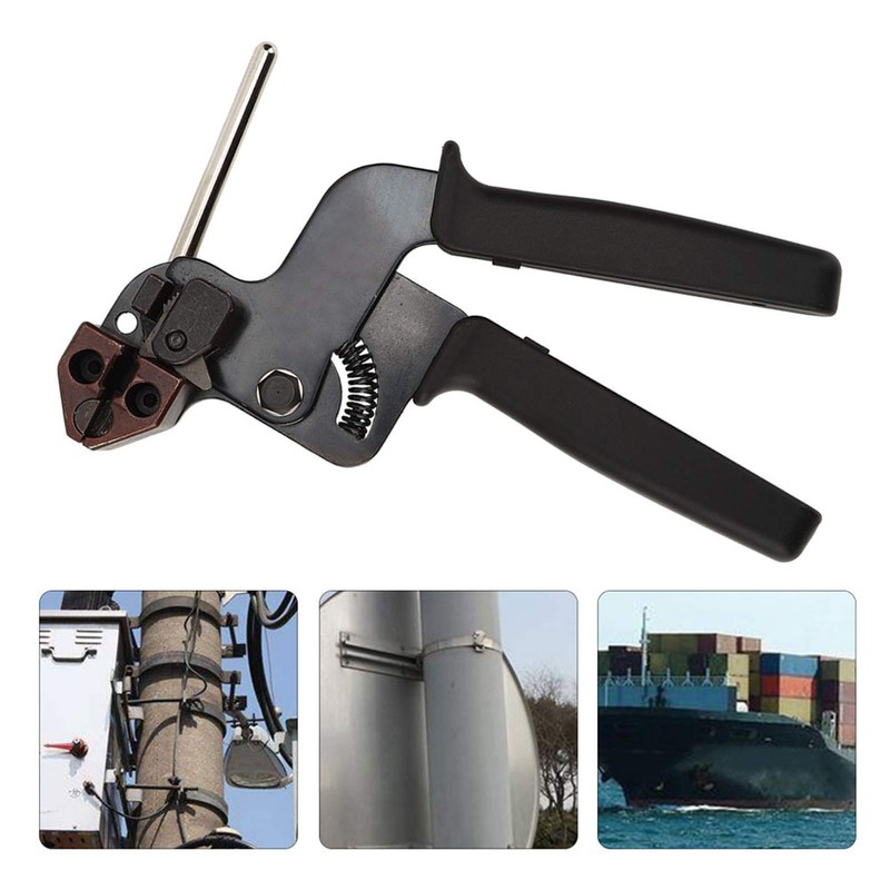 Stainless Steel Cable Tie Gun, Automatic Metal Zip Ties Tool