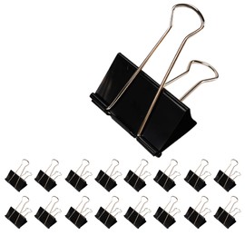 Aumsica Jumbo Binder Clips 3 Inch - Extra Large Binder Clips 16 Pack, Heavy Duty Office Binder Clips for Paper, Documents, School & Office Supplies (16, 3 inch)