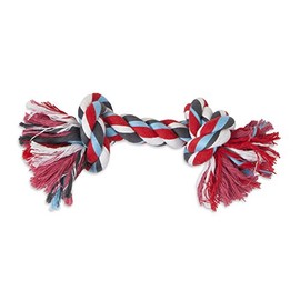Aspen/Booda Corporation DBX50774 2-Knot Rope Bone Dog Toy, X-Large, Assorted