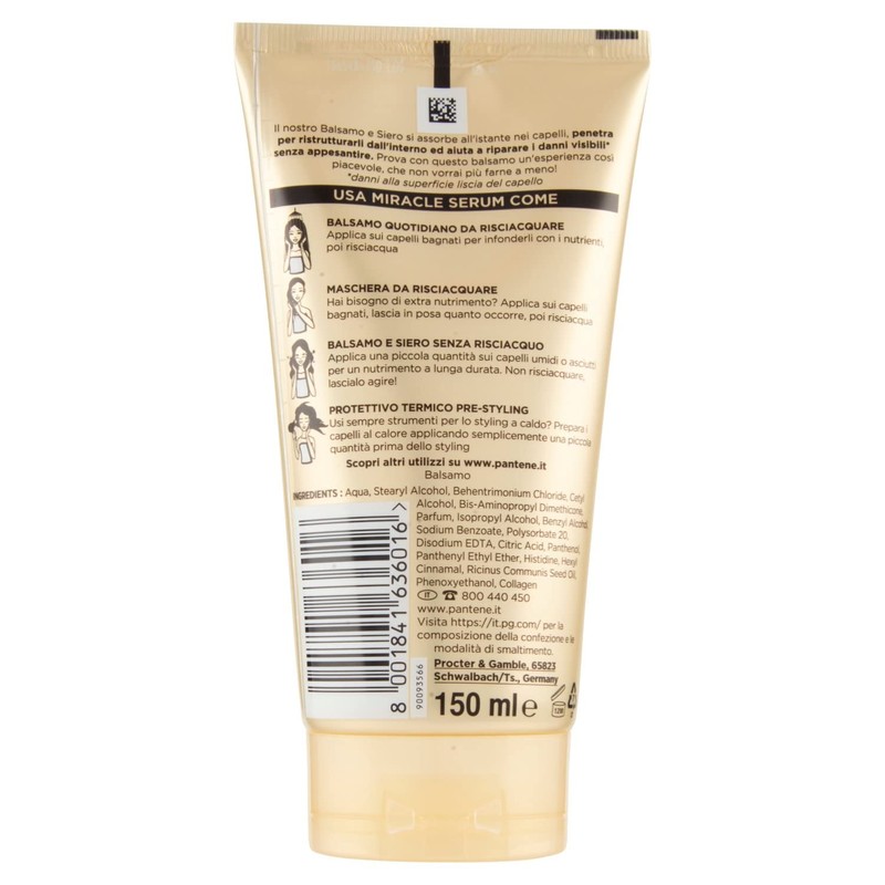 Pantene Pro-V Balm for Damaged Hair, 3 Minutes Miracle, Regenerates