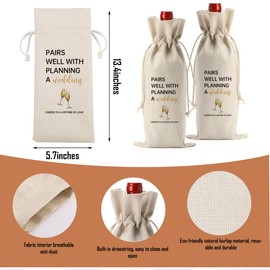 Wedding Gift for Mr and Mrs Engagement Gifts for Couples Women Bride to Be Gifts Wedding Wine Bag