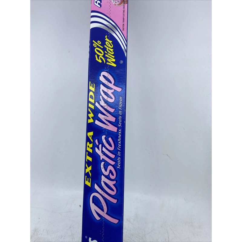 Reynolds Rose Extra Wide Plastic Wrap 45 Sq Ft Vintage