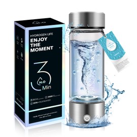 2025 Upgraded Hydrogen Water Bottle 8.0【3000 PPB (3 times the standard) via SPE/PEM Technology】Hydro Water Bottle 100% Leakproof【8 Hours Nano Aggregation - H₂ Durability】NCE Nano Electrolysis