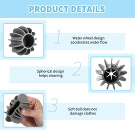 16 Stück Trocknerbälle für Wäschetrockner trocknerbälle Waschball Trocknerball Wäscheball,Wiederverwendbar Dryer Balls Waschbälle für Daunenjacken zur Kleidungsreinigung