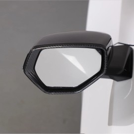 cartiangoUS Dry Carbon Fiber Side View Mirror Frame Cover Ring Fit For Corvette C8 2020-up