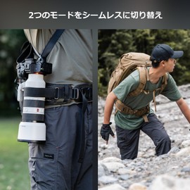 PGYTECH OneMo Photographer's Waist Belt for Camera Bag Backpack, Can be Worn Alone, Wide Design, Weight Distributing, Long Comfort, High Strength, Durability, Multiple Attachment Points (Dark Night Camo)