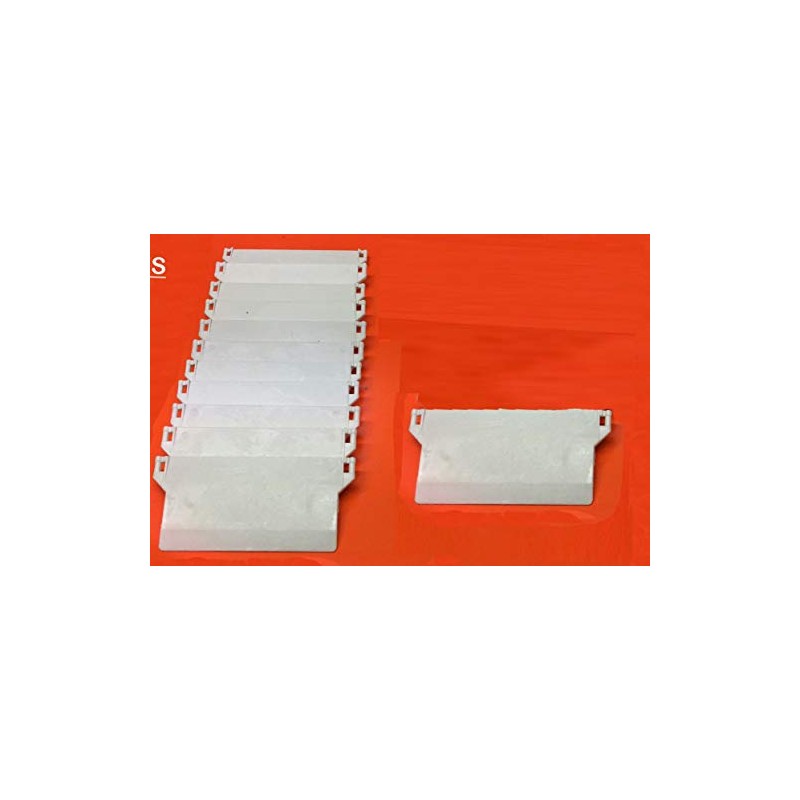 WHITE VERTICAL BLIND BOTTOM WEIGHTS FOR WIDE (5") BLIND SLATS