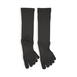 Tabio Sports for Business Five Toe Socks, Made in Japan, charcoal gray, 25.0-27.0 cm