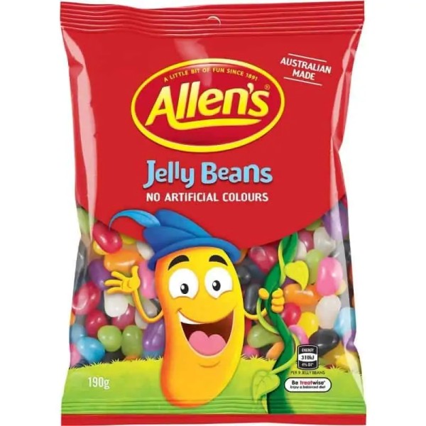 Allens Bulk Allens Jelly Beans 190g ($5.00 each x 12 units)