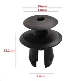 Okaywork 50 x fairing clips, mounting clips, suitable for Volkswagen T4 T5 Transporter Transporter expansion rivets car trim clips, door trim clips (black)