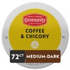 Community Coffee & Chicory 72 Count Coffee Pods, Dark Roast,