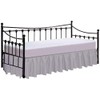 Daybed Skirt with Split Corners Twin Size Dust Ruffle Bedskirt-Bed