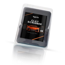 Ragnify Clay Scrubber Double Sided for Fast and Effective Removal of Dirt from Paint, Ideal for Car Detailing Paint Prep and Glass Surfaces Reusable and Durable 2 Pack (Grey)