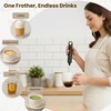 Rechargeable Milk Frother Handheld 3 Speed Coffee Foamer [3 Whisk]