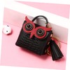 TEHAUX Owl Earbud Bag with Keychain Cute Cartoon Earphone Organizer