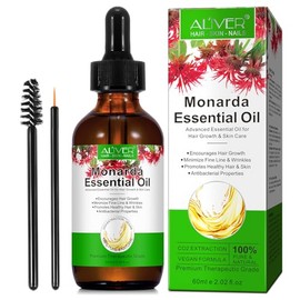 Monarda Essential Oil for Hair Growth & Skin Care,Improve Hair Loss and Nourishes Scalp for Men and Women, Monarda Essential Oil for Hair Growth, Hair Growth Oil Promotes Eyebrow and Eyelash Growth