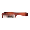 Amelia Beauty Cellulose Acetate 8in Handle Comb, Handmade, Smooth Edges,