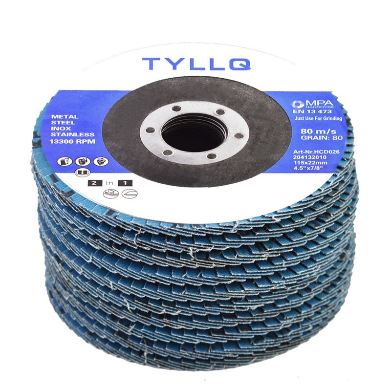 munirater 10 Pack Zirconia Flap Discs 4-1/2 for Angle Grinder
