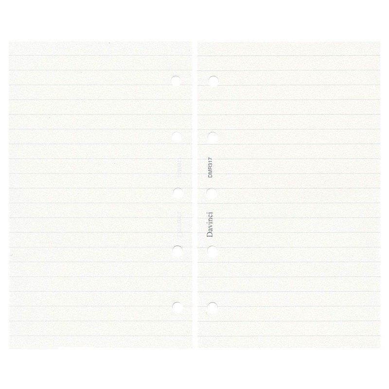 DaVinci DMR317 Personal Organizer Refill, Mini 5 Hole Size, Horizontal