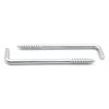 Design61 4 x Straight Screw Hooks Console Hooks Steel Hooks