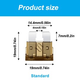100pcs Car Fuses Assorted Kit,Standard Blade Assortment with Color Coded Fuse,Car Automotive Replacement Fuses for Auto RV Caravan Truck Motorcycle(2A-35A)