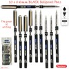 SAINO 10 x 0.6mm Fine Tip Ball Pens Tutor BLACK
