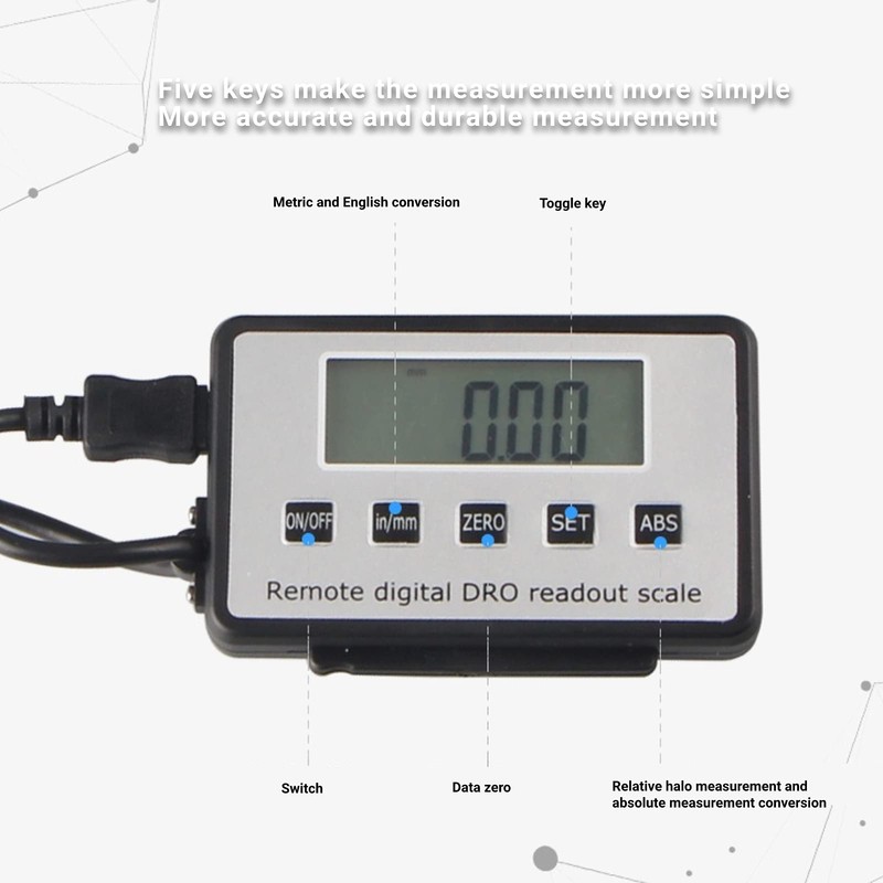 0-150mm Remote Digital DRO Readout Scale kit,Digital Large LCD Display