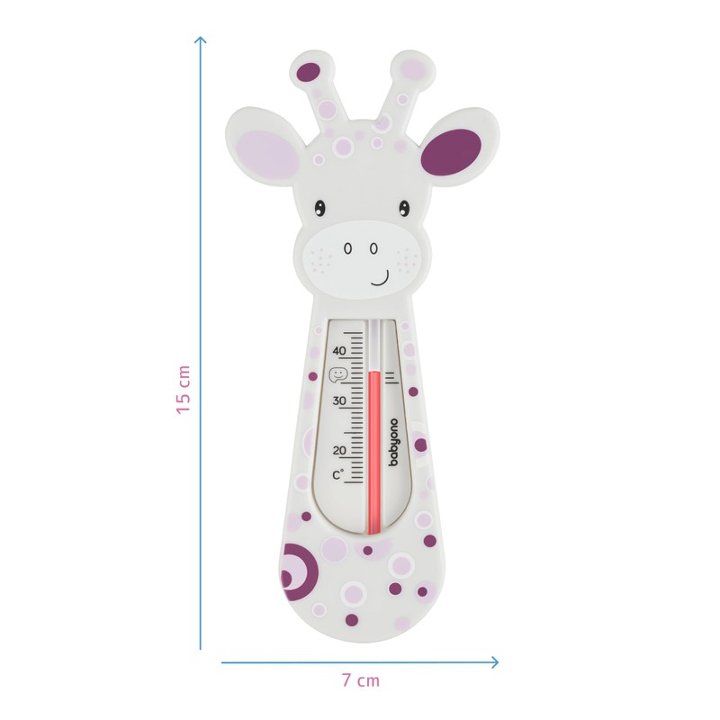 Baby Safe Floating Bath Thermometer GIRAFFE (Grey)