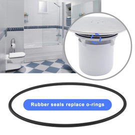 ECSiNG 5Pcs 70mm O Ring Replacement Rubber Sealing Rings Gasket Washer Accessories for Faucet Household Pipeline Hydraulic Pipeline Black