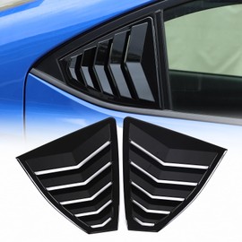 CHEAYAR Rear Side Window Louver Cover Compatible with Subaru WRX 2022-2025, Car Side Window Shutters Air Vent Shades Cover Trim, Rear Quarter Window Cover Trim Pair Accessories (Glossy Black)