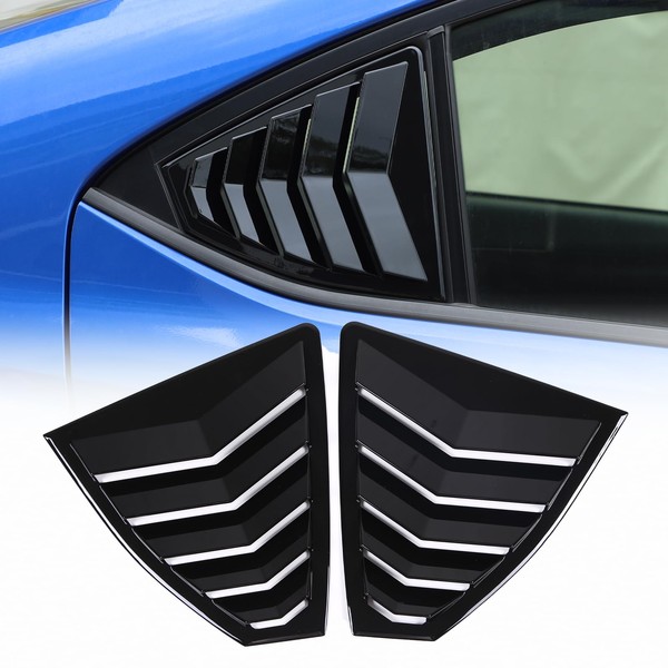 CHEAYAR Rear Side Window Louver Cover Compatible with Subaru WRX